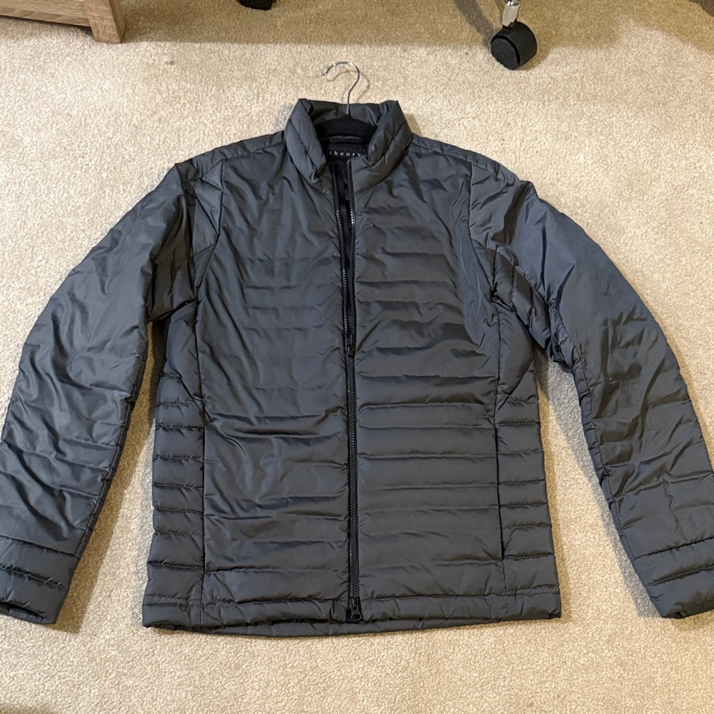 Theory Dark Gray Puffer Jacket